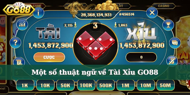 Thuật ngữ Tài Xỉu GO88