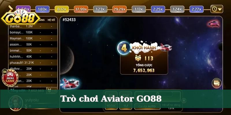 Trò chơi Aviator GO88