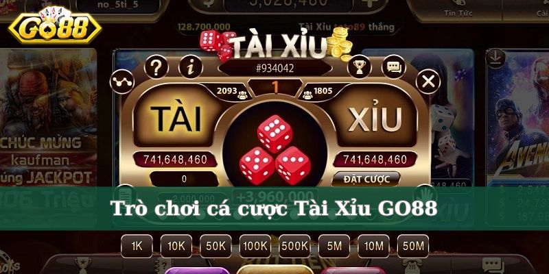 Trò chơi Tài Xỉu GO88